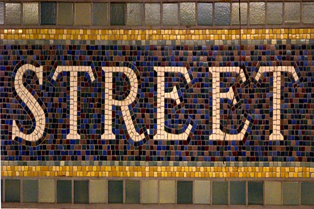 A 'Street' mosaic in New York City. 