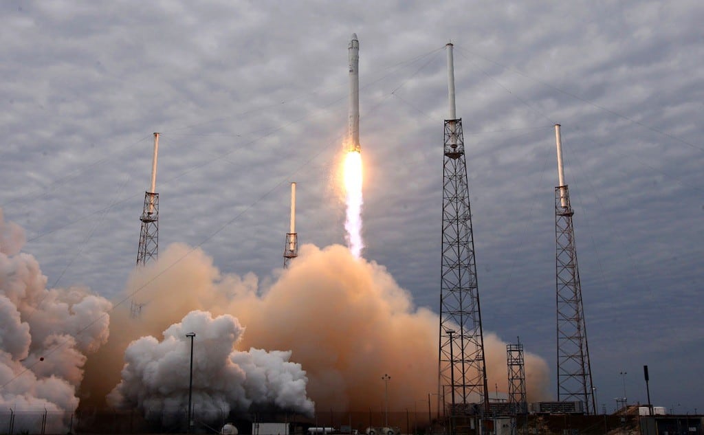 A SpaceX Falcon 9 rocket launches, Friday, March 1, 2013 from Cape Canaveral Air Force Station for its second resupply mission to the International Space Station. 