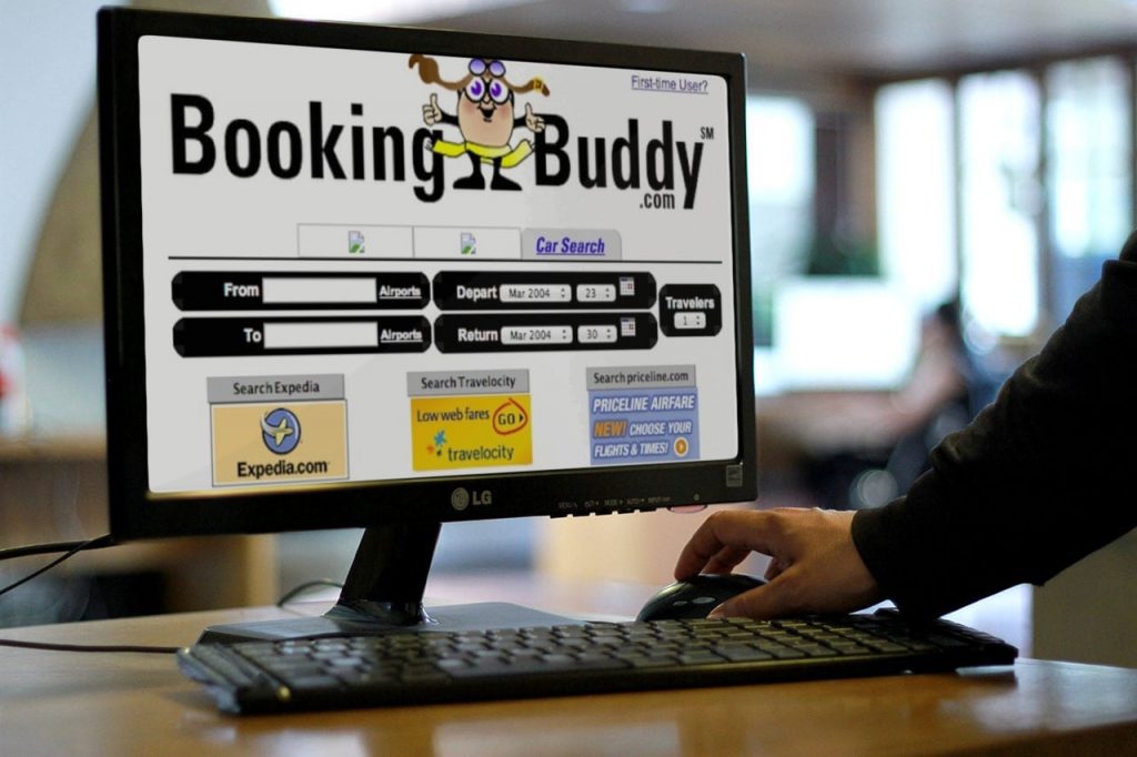 This November 2004 screenshot shows Booking Buddy's hotel compare tool. The company figured out how to deliver a traveler from Google to a travel site, and then monetize that visit over and over.