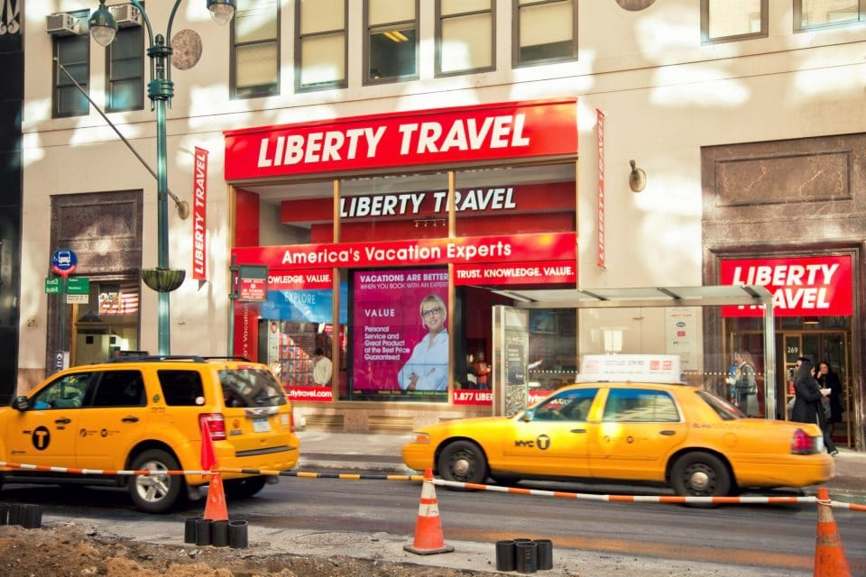 A traditional travel agency in New York City. A new generation of travel agencies has one foot in brick and mortar and the other in digital. 