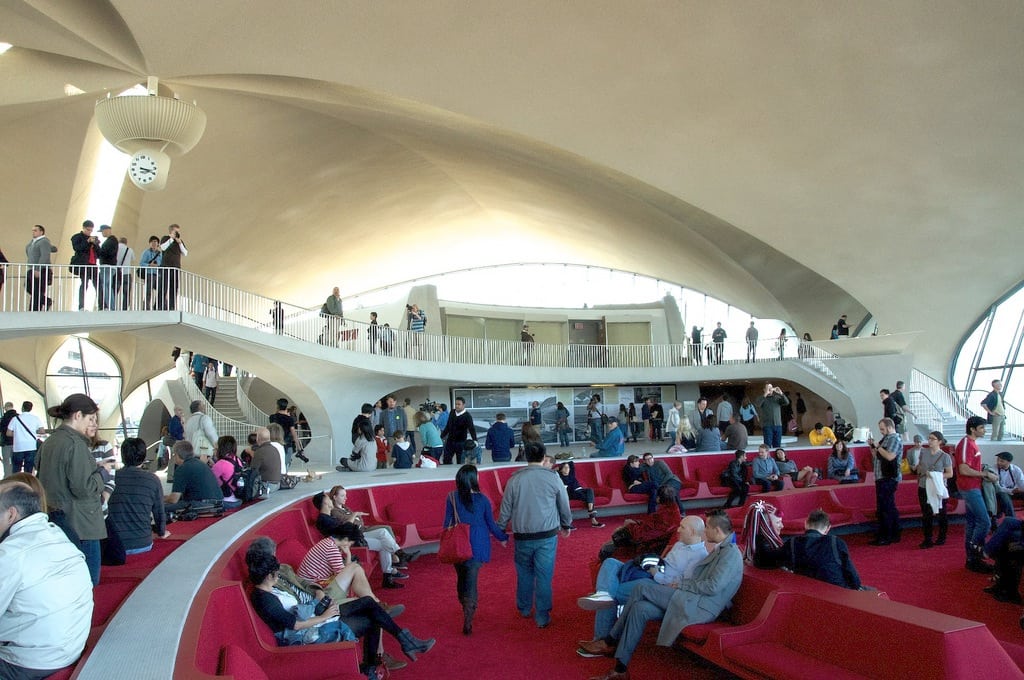 Visitors check out the TWA Flight Center during an open house on October 16, 2011. The final chance for tourists to get to see the iconic building at JFK was to be on October 12, 2013.