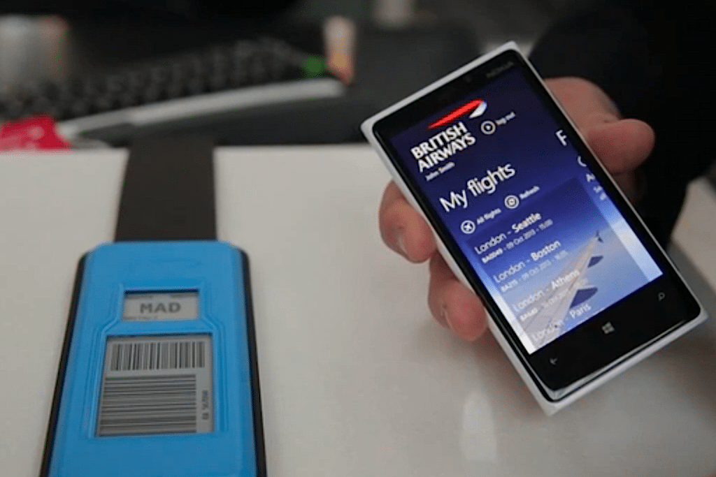 New digital bag tags from British Airways. 