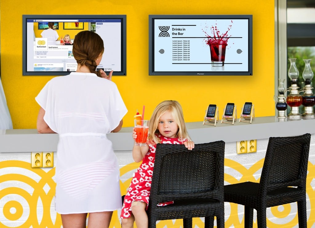 SunConnect Bar, at the new tech-friendly family resorts from Thomas Cook.