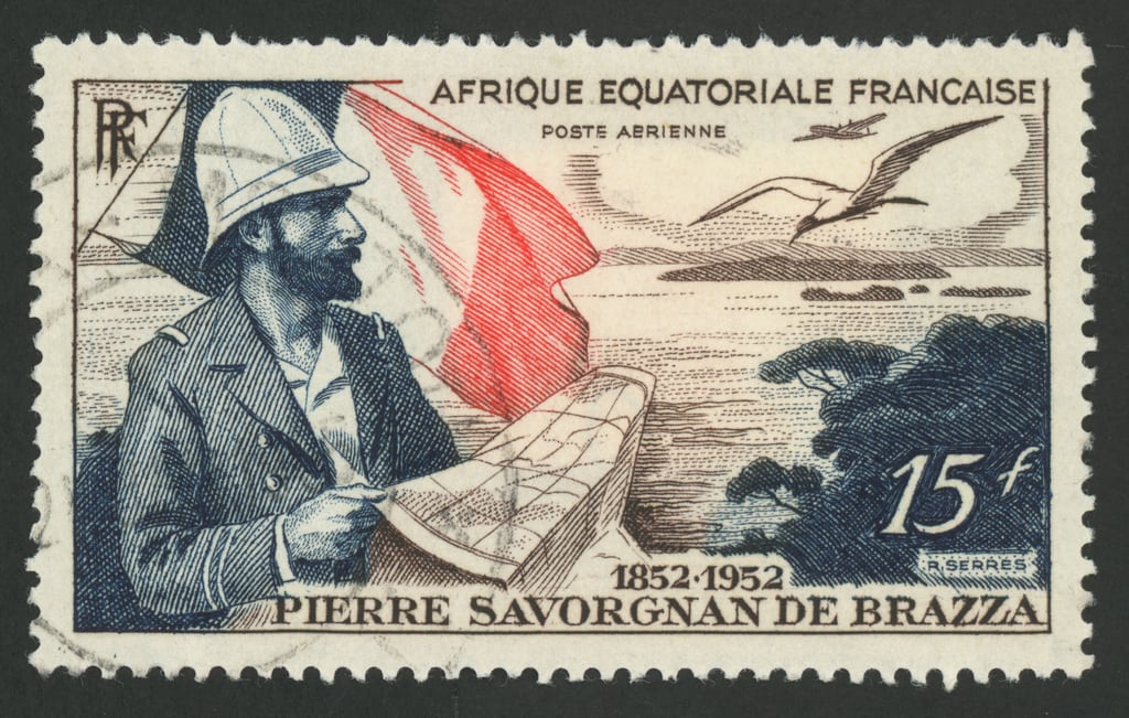 Vintage French stamp, from French Equatorial Africa.