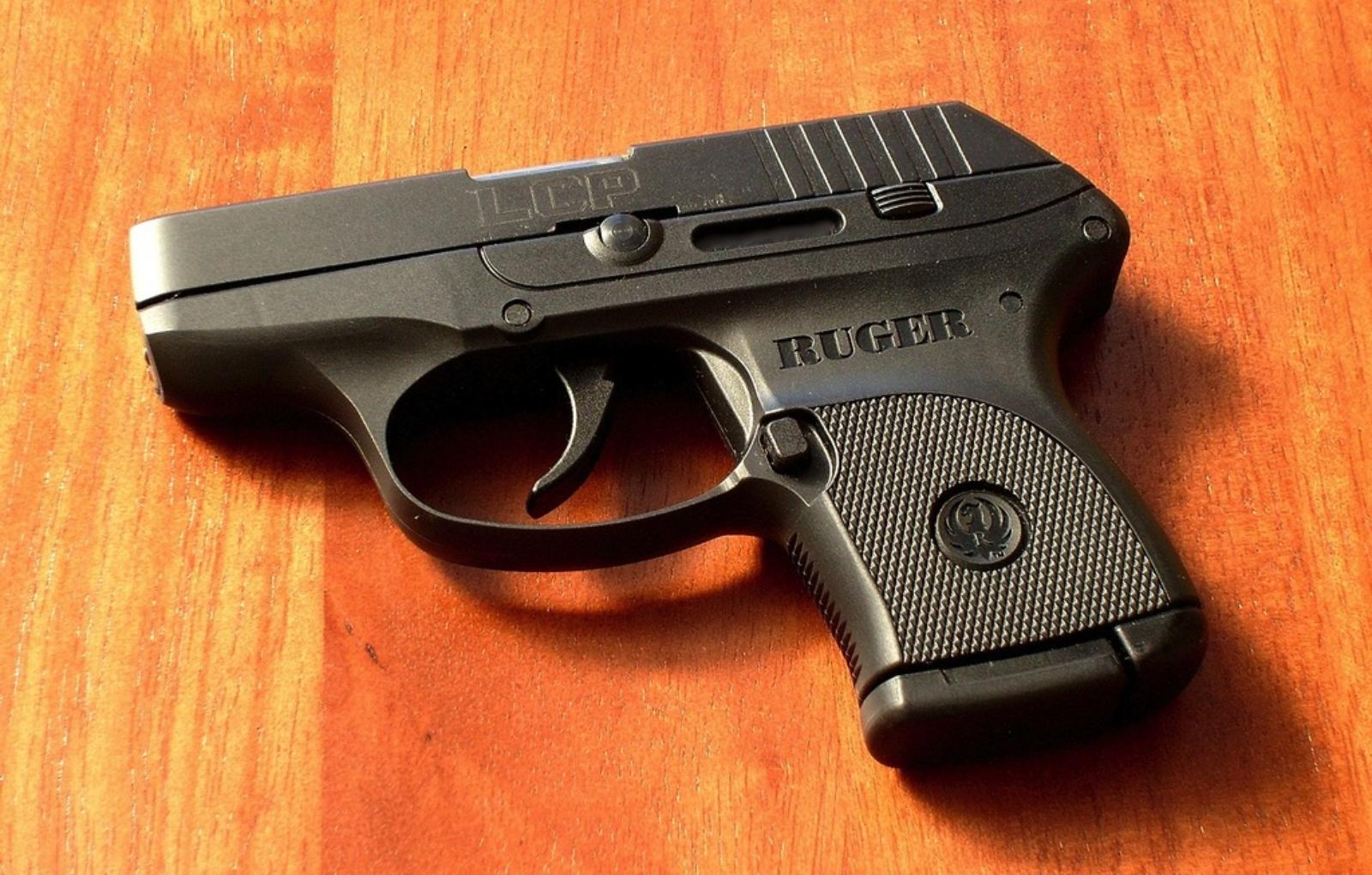 A Ruger LCP .380 handgun, one of the more popular weapons found by the TSA. 