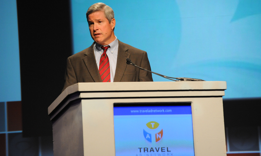 Priceline's outgoing CEO Jeffery Boyd speaking at PhoCusWright in 2009. 