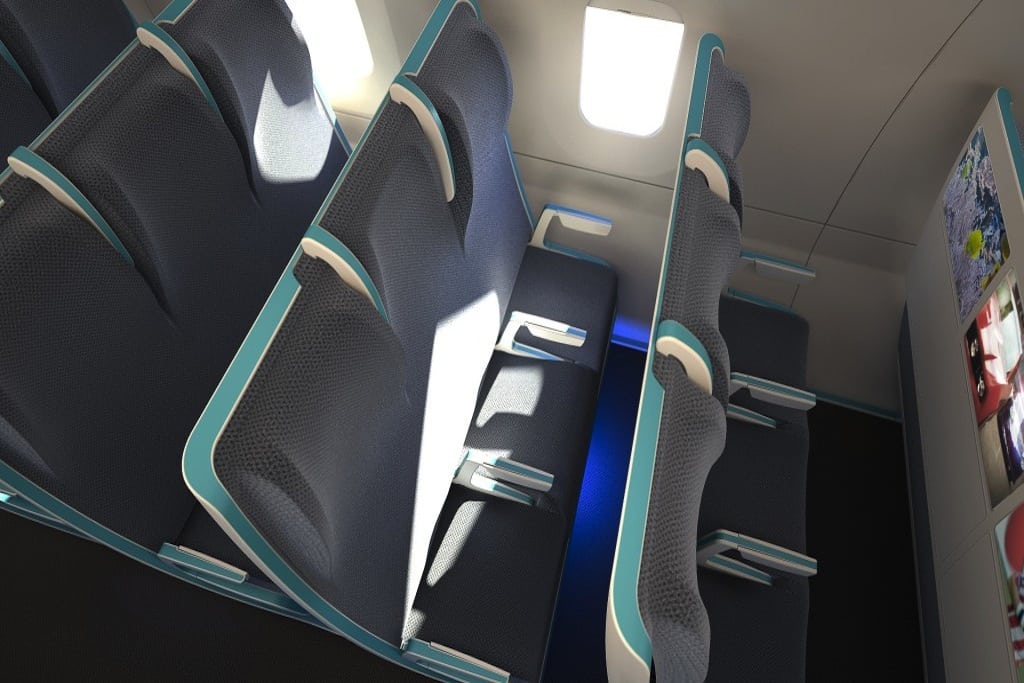Seymourpowell has designed a concept economy seat for airline travel that offers passengers choice over the amount of space they pay for.