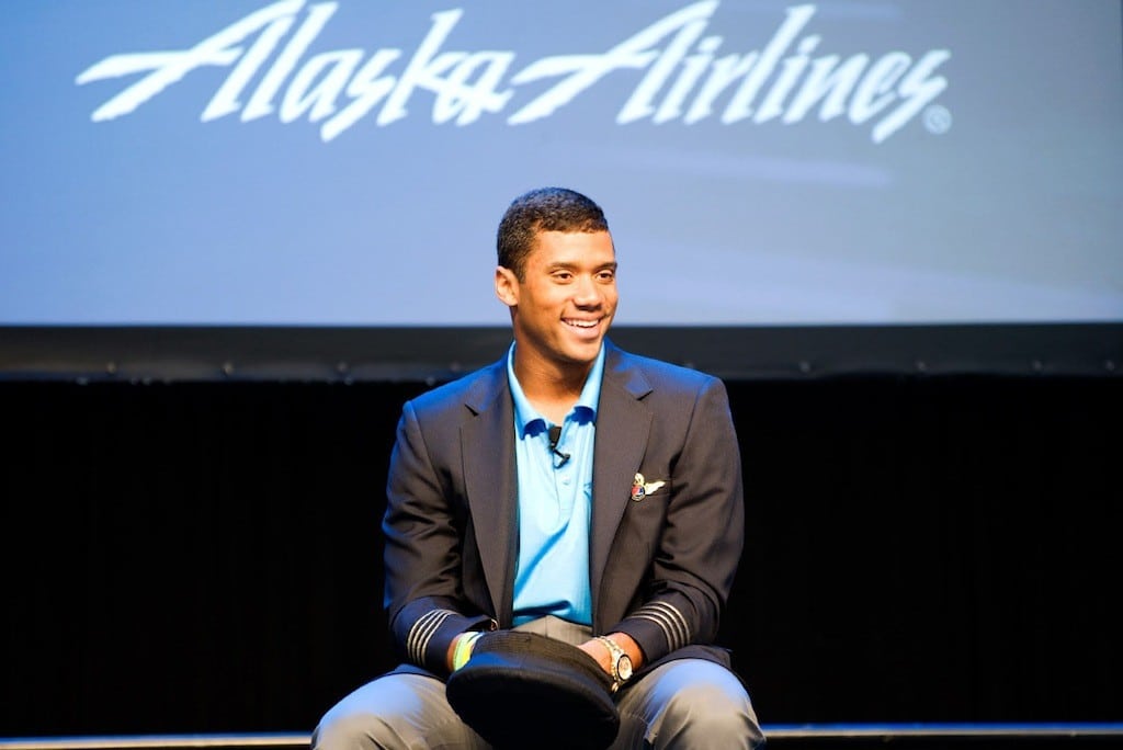 Seattle Seahawks quarterback Russell Wilson joins the Alaska Airlines team as Chief Football Officer.  