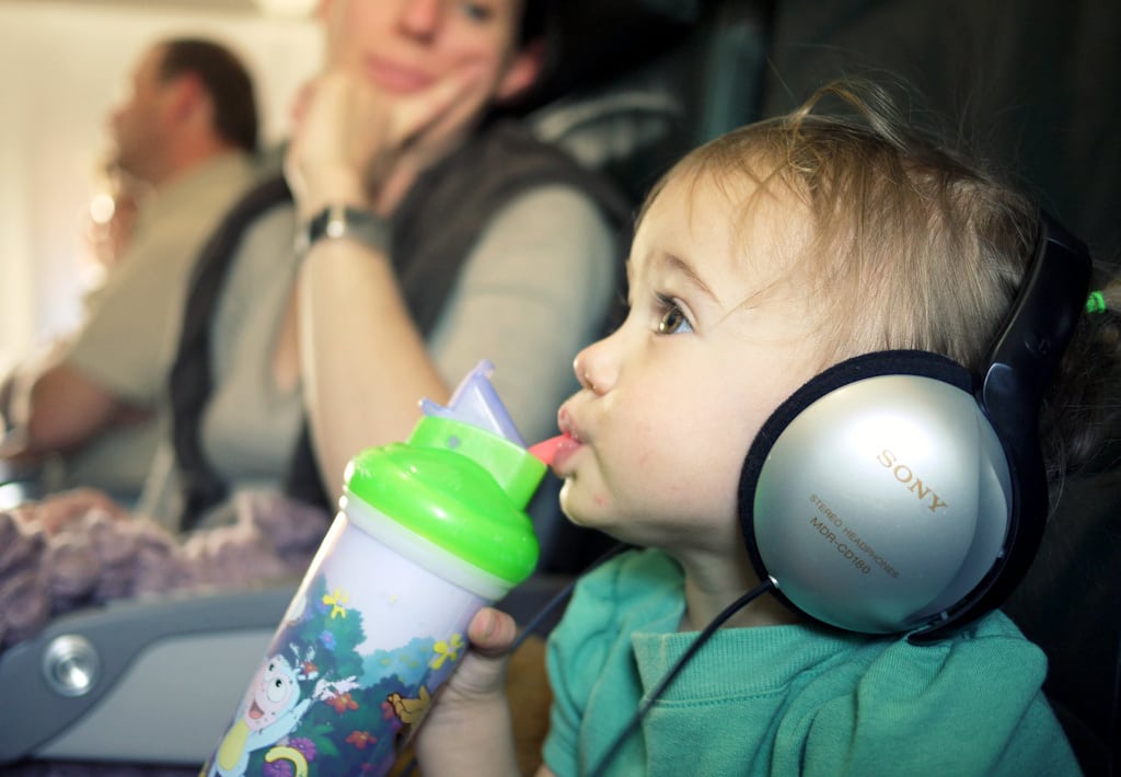 Baby on a plane...