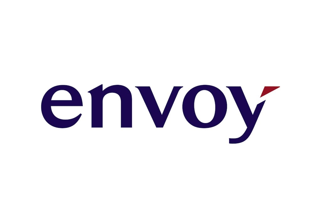 The logo for American Eagle's new name "Envoy."