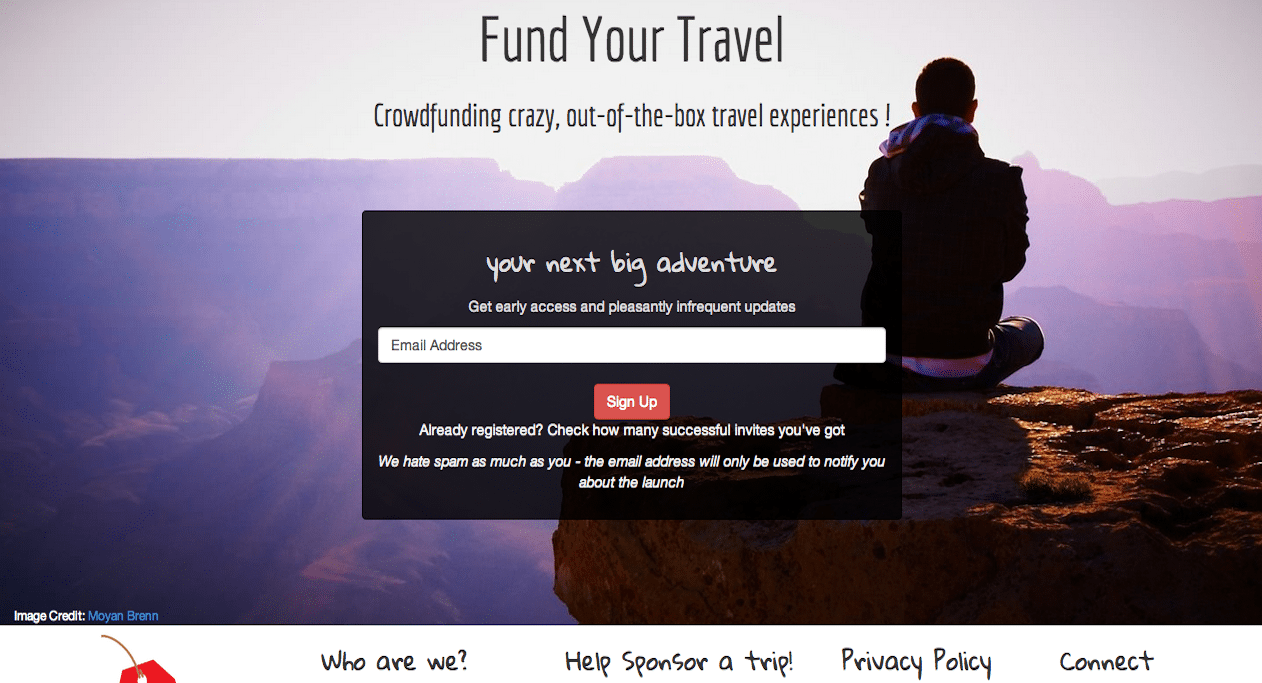 Fund Your Travel is a travel crowdfunding platform. 