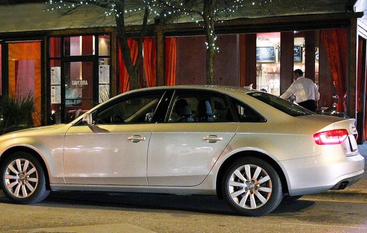 Business travelers on a trip can now book Silvercar's Audi A4s through travel agencies.