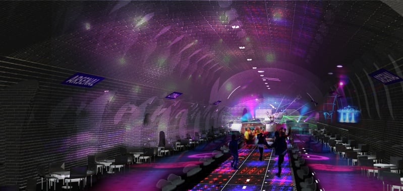 The proposed project would turn abandoned Metro stations into a nightclub, which would surely be popular with tourists.