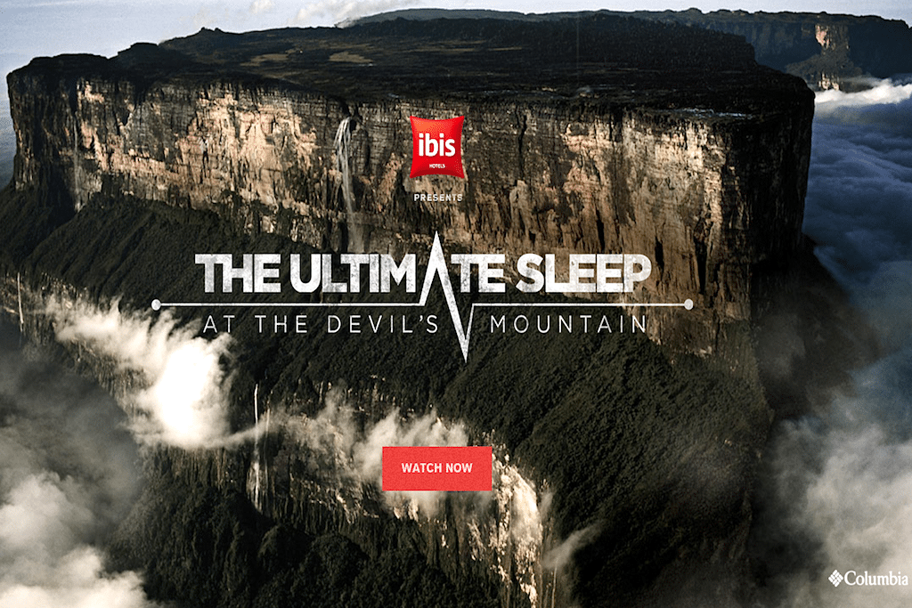 Ibis asks adventurers to carry an ibis bed to the top of a South American mountain in 