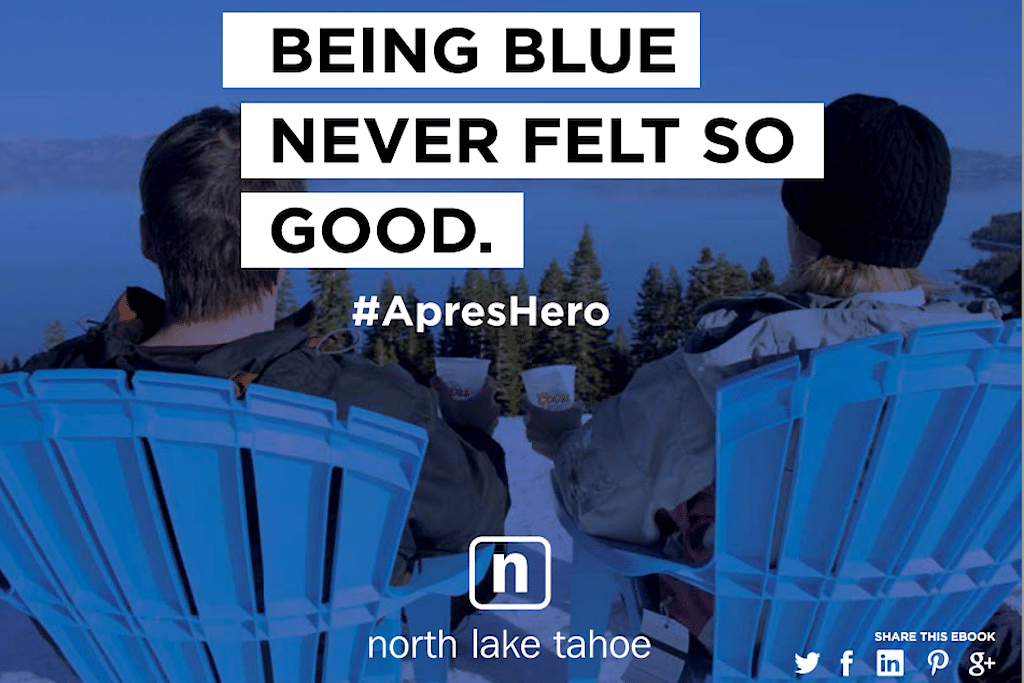 North Tahoe is sharing images from its e-book on social media to generate buzz for its #apreshero campaign. 