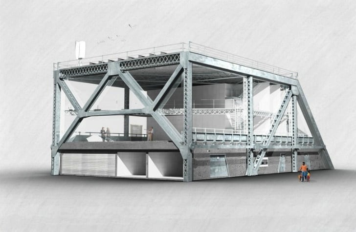 A rendering of the proposed Bay Bridge House. 