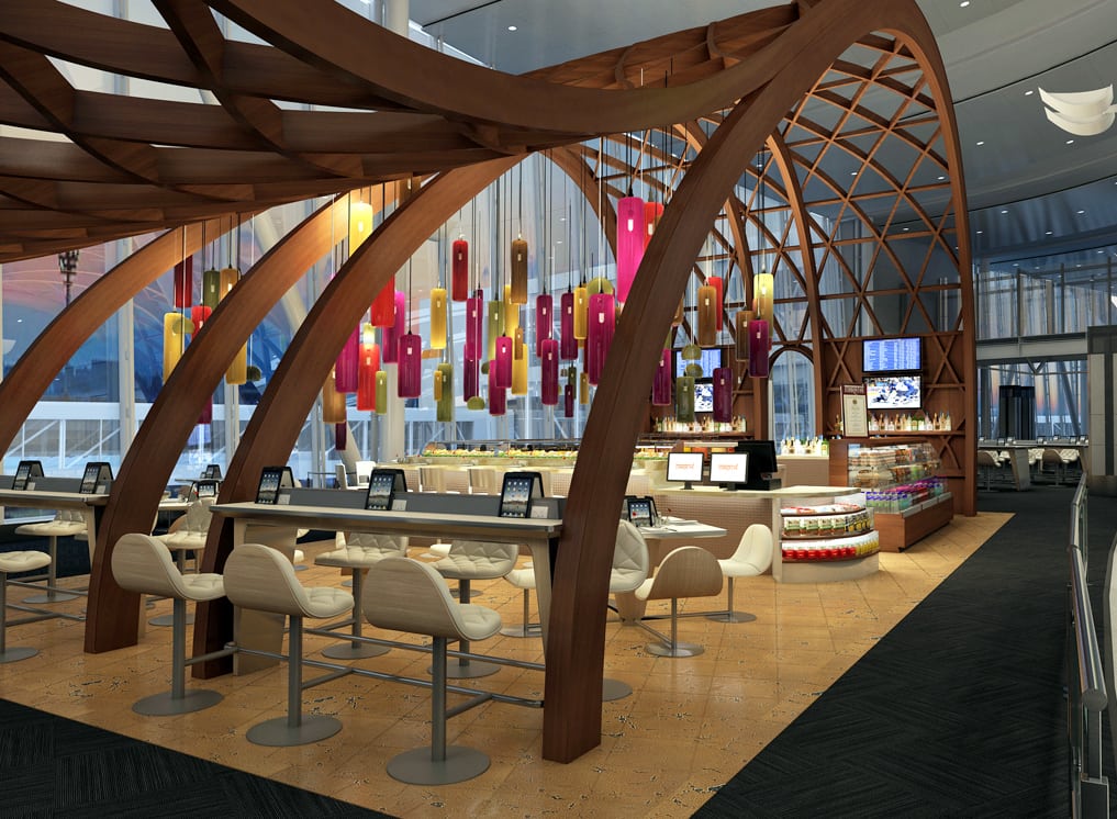 OTG's terminal refresh at Toronto airport, complete with iPads and innovative design.