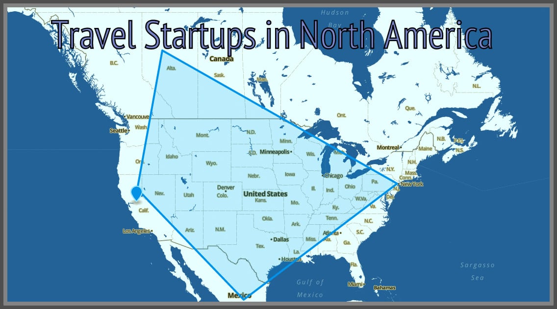 Where do most travel startups in America get started?