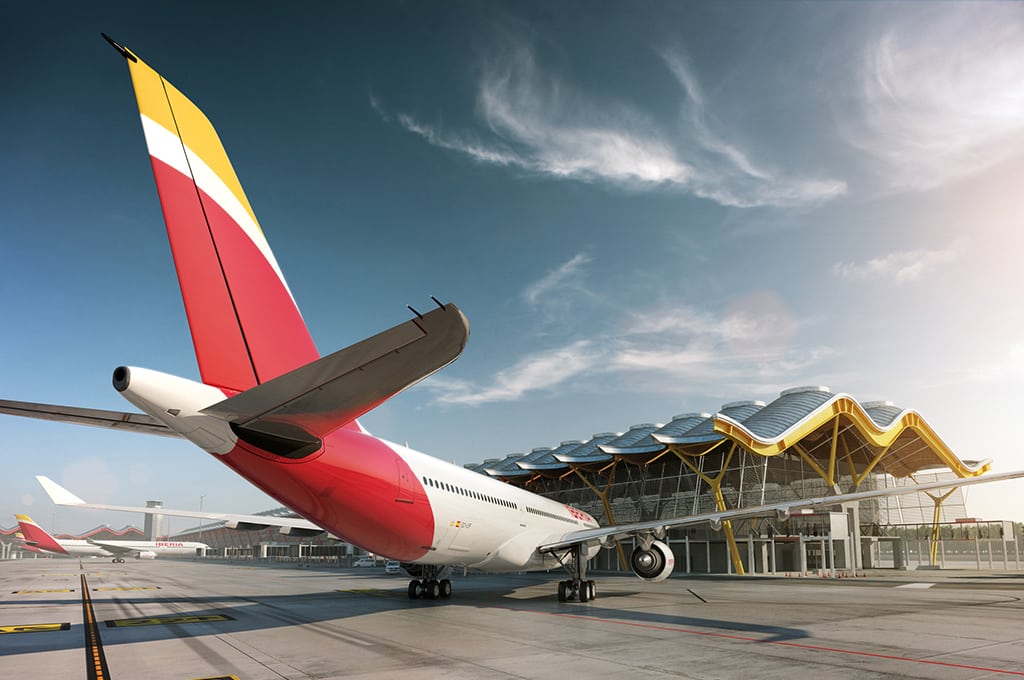 An Iberia aircraft at Madrid's Barajas airport. eDreams Odigeo has 2.9 million members in its Prime subscription program.
