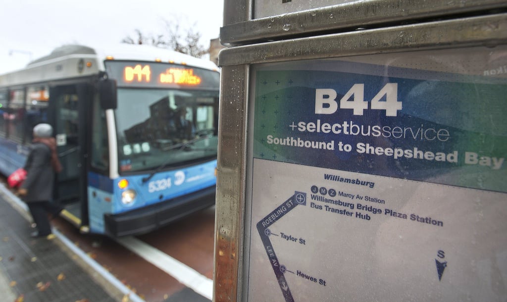 Select Bus Service debuted on the B44 route in Brooklyn, that runs between Williamsburg and Sheepshead Bay, on Sunday, November 17, 2013.