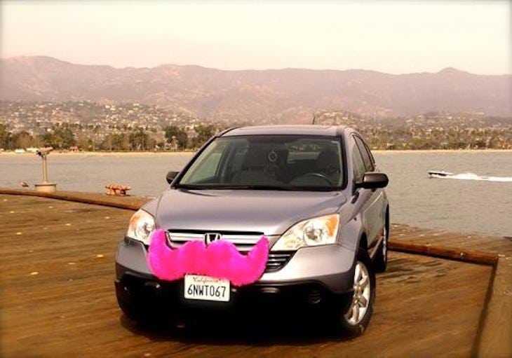 New funding means Lyft will be expanding to lots of new markets. Pictured, a Lyft vehicle in Santa Barbara, California.