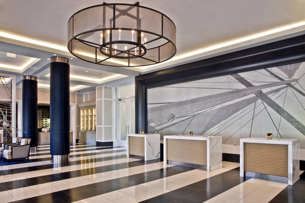 TravelClick provides business intelligence and technology services to hotels, including Loews Hotels and Resorts. Pictured is the lobby of the Loews Annapolis Hotel. 