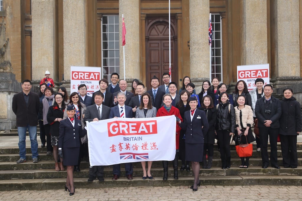 VisitBritain CEO Sandie Dawe unveils the Chartermark at Blenheim Palace on Friday, March 14, 2014.