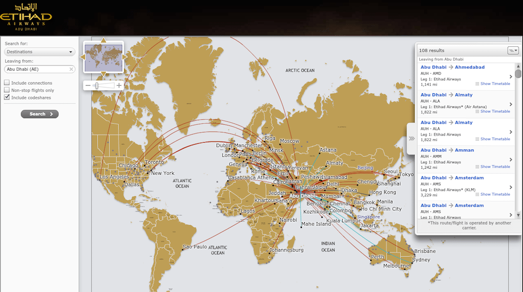 Etihad Airways route map doesn't list Ben Gurion Airport in Tel Aviv because it doesn't fly there, but the airline said it transported 1,000 Israeli passport-holders in 2013.