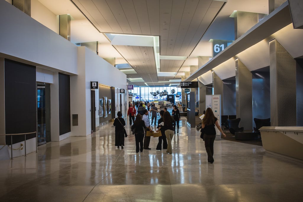 San Francisco Airport, in a Yapta study, had the most volatile business-travel airfares as an origin airport. Pictured is Boarding Area E at San Francisco Airport. 