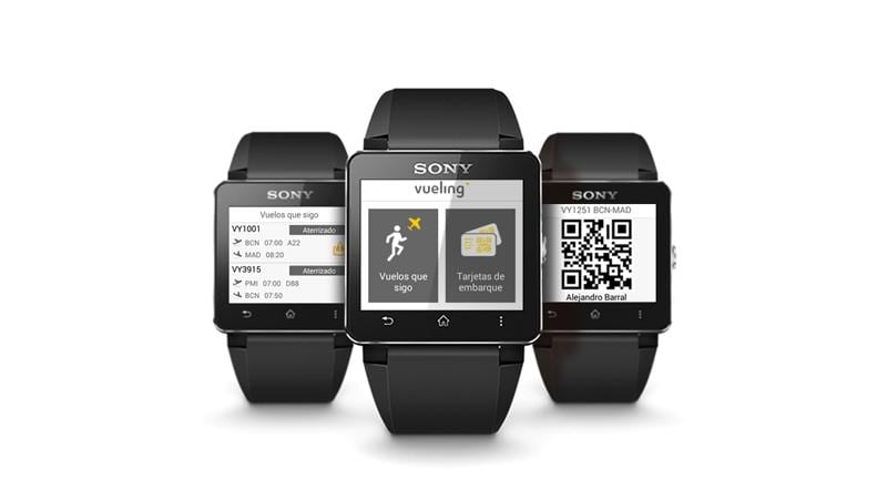 Vueling announces its mobile boarding pass for Sony’s Smartwatch 2 in March.