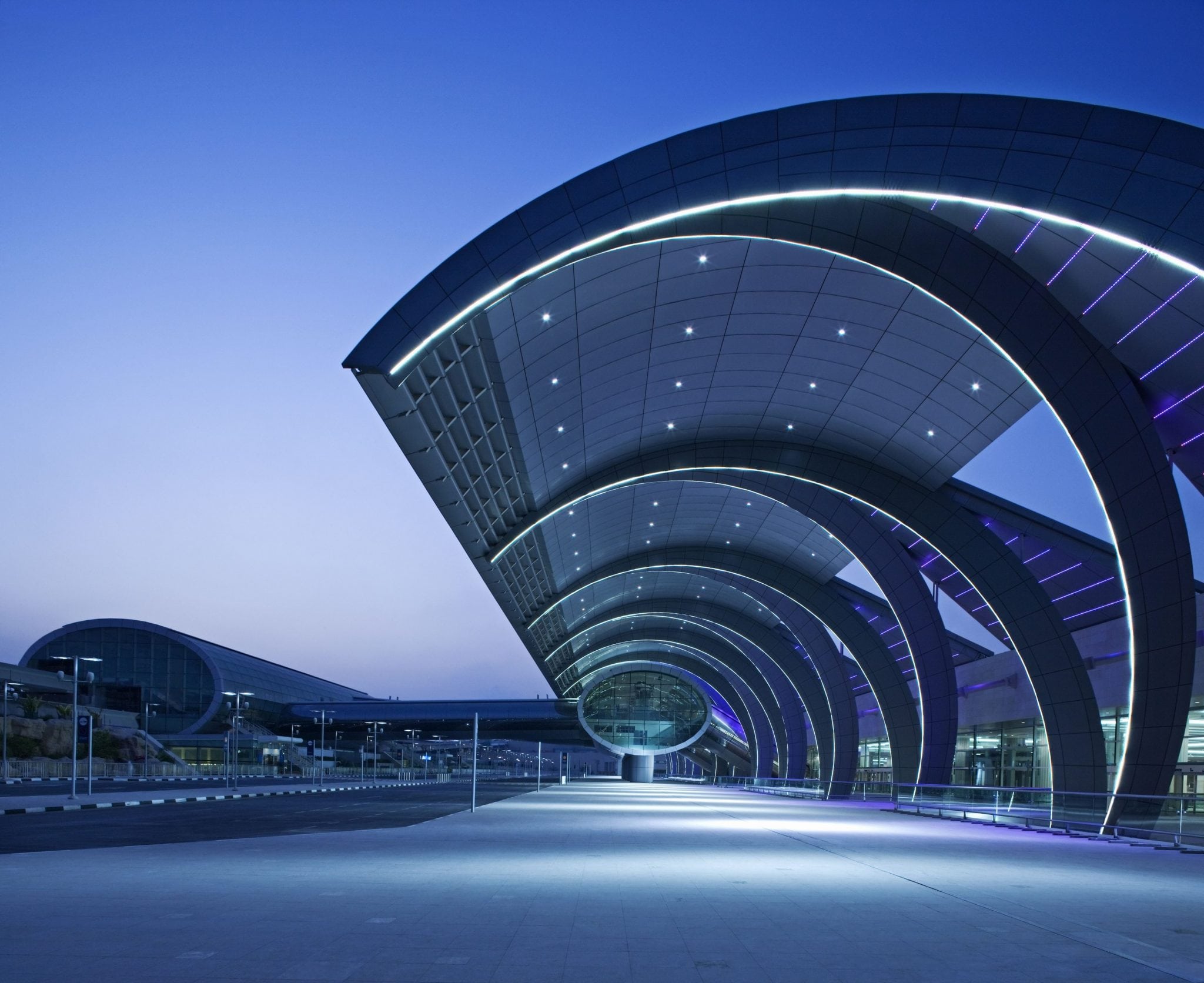 United Arab Emirates T3 designed by architect Paul Andreu.
