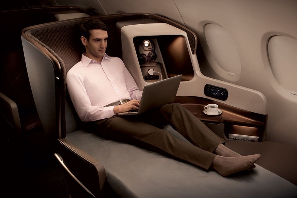 Business class on Singapore Airlines. Is there a 