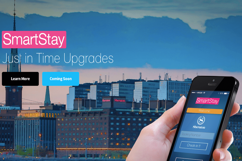 SmartStay helps hotel guests check-in in real-time via an app or request an available upgrade.