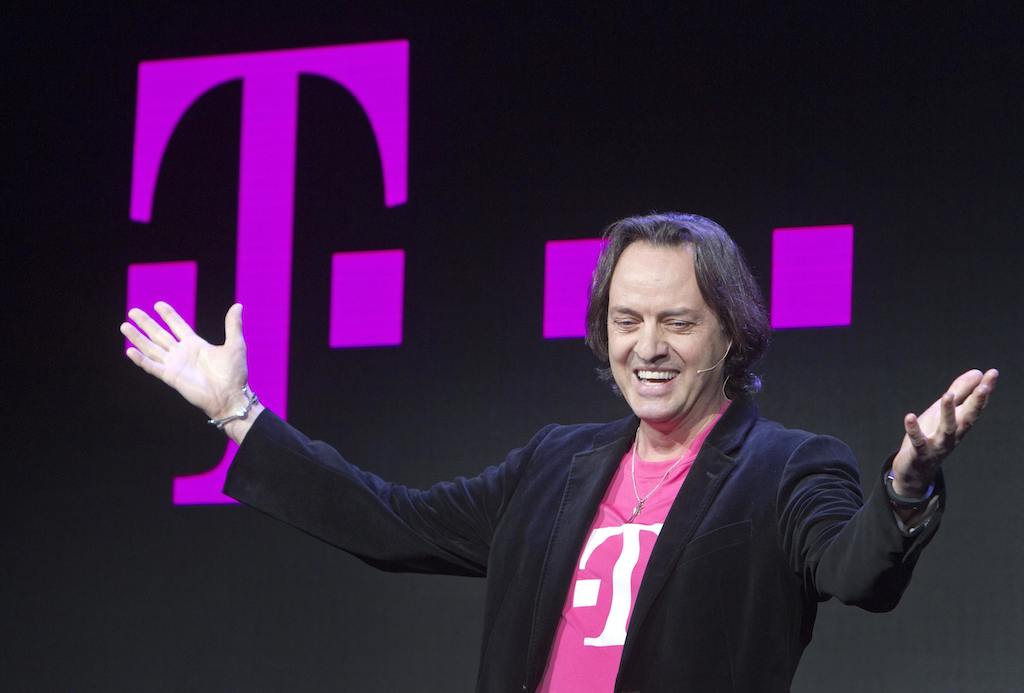 T-Mobile CEO John Legere speaks during a news conference at the 2014 International Consumer Electronics Show (CES) in Las Vegas, Nevada, January 8, 2014. R