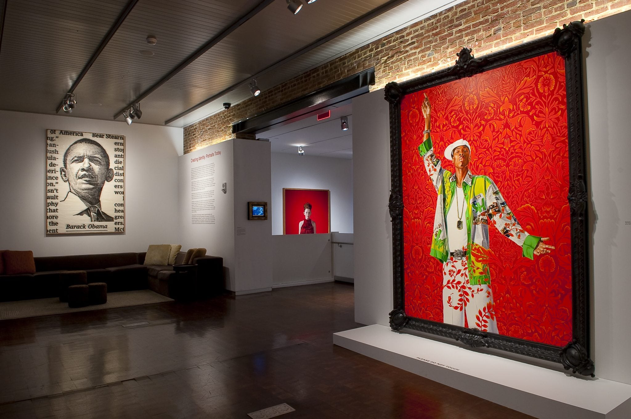The street level gallery at the 21C Hotel and Museum in Louisville, Kentucky.