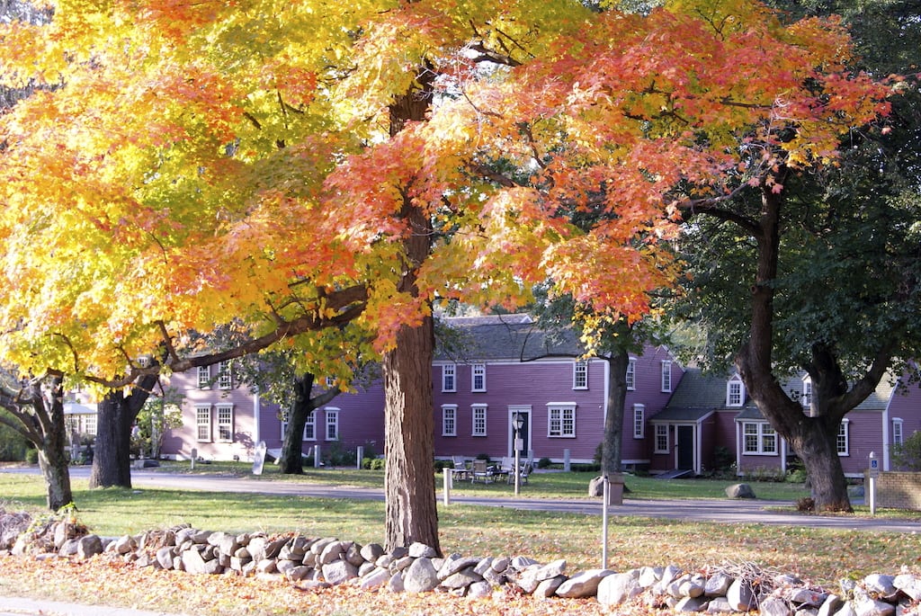 TripAdvisor is trying to give small hotels and inns additional options for participating in its mobile apps. Pictured, fall foliage at Longfellow's Wayside Inn. Located In Sudbury Massachusetts it is the oldest operating Inn in the country, built in 1716.