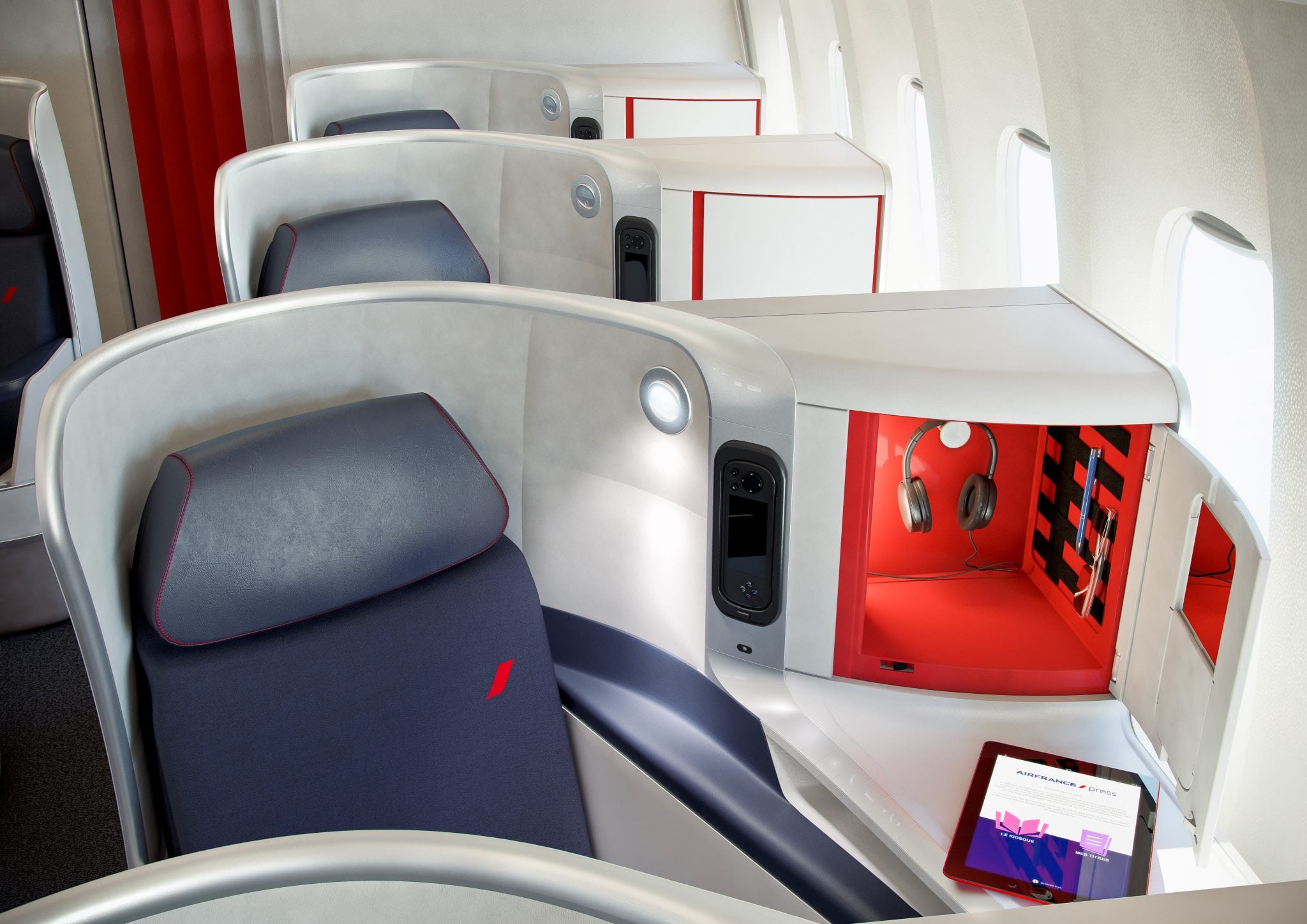 Who needs First? This new business class seat from Air France offers flyers full privacy and full-flat beds as well as 16-inch screens, Bose headsets, and ample personal space. 