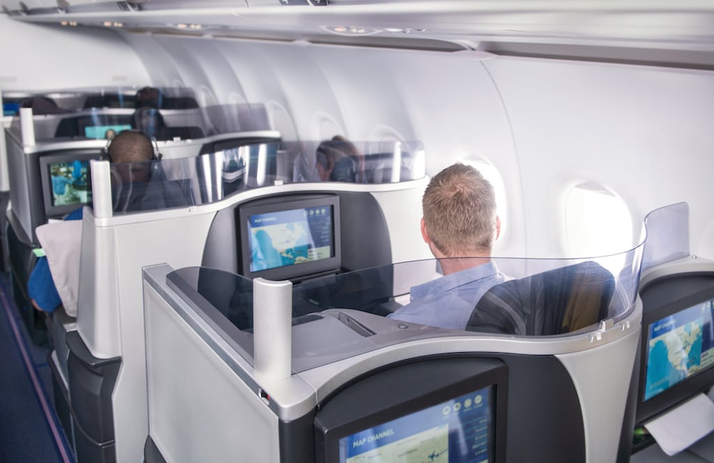 JetBlue's premium Mint service features 15-inch flat screens with up to 100 channels of DirecTV and 100+ channels of SiriusXM radio.
