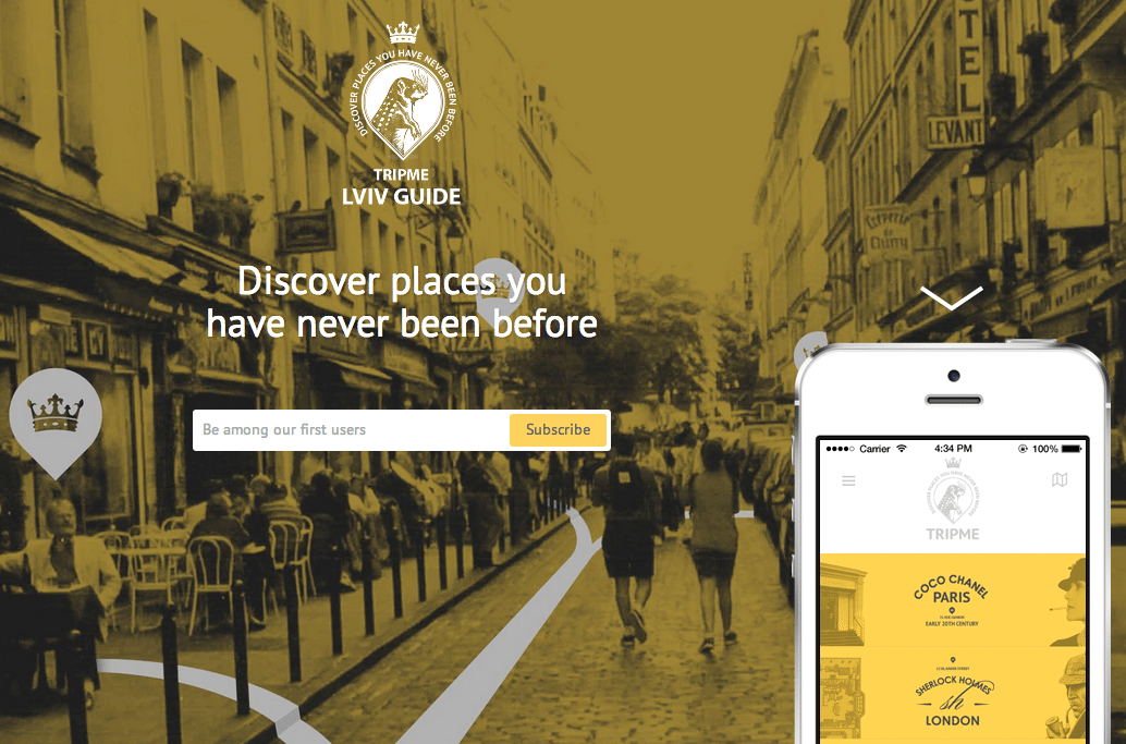 TripMe collects all the town secret places and guides you along the steps of famous people - artists, authors, historical personalities and heroes of your favorite books and films.
