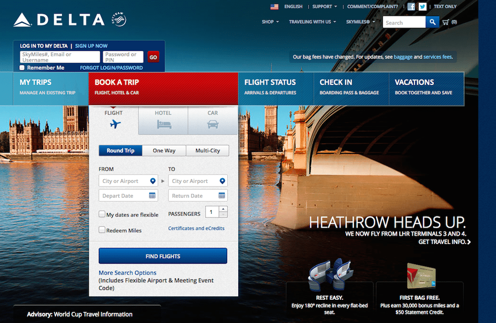 Delta's distribution costs are likely the lowest when passengers book their flights on Delta.com.