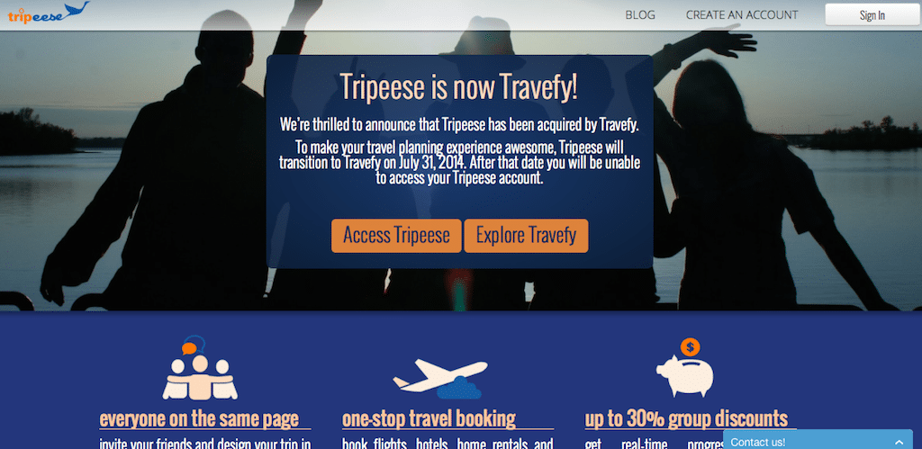 Group trip-planning sites Travefy and Tripeese are joining forces.