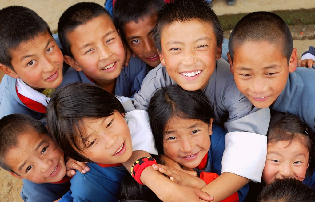 Children in Bhutan.