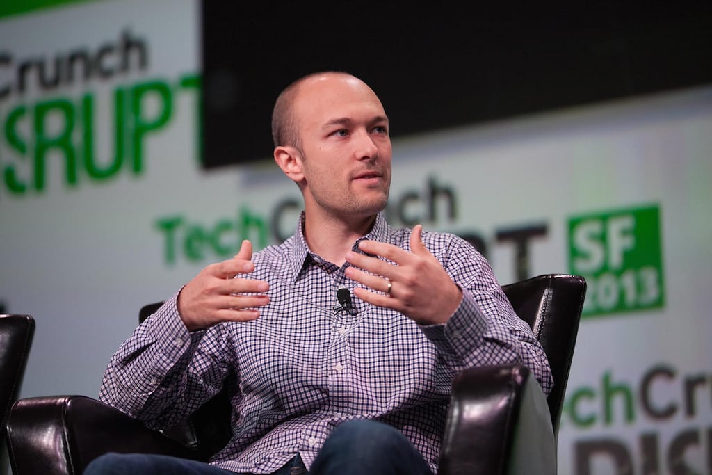 Lyft co-founder and CEO Logan Green discusses the ride-sharing service at TechCrunch Disrupt in San Francisco in 2013.