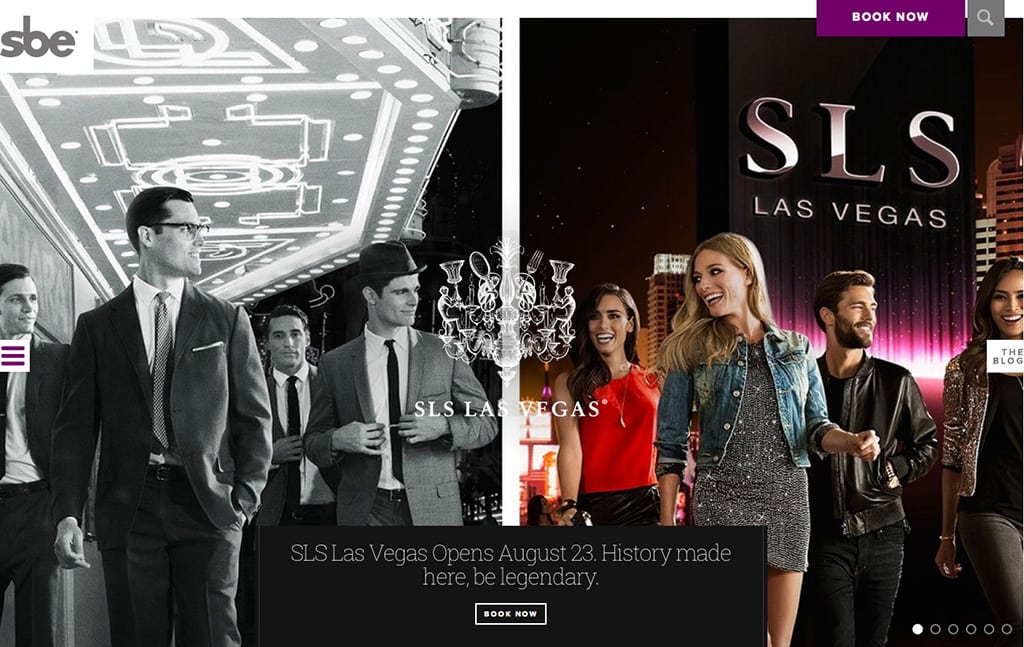 SLS Las Vegas Hotel & Casino landing page