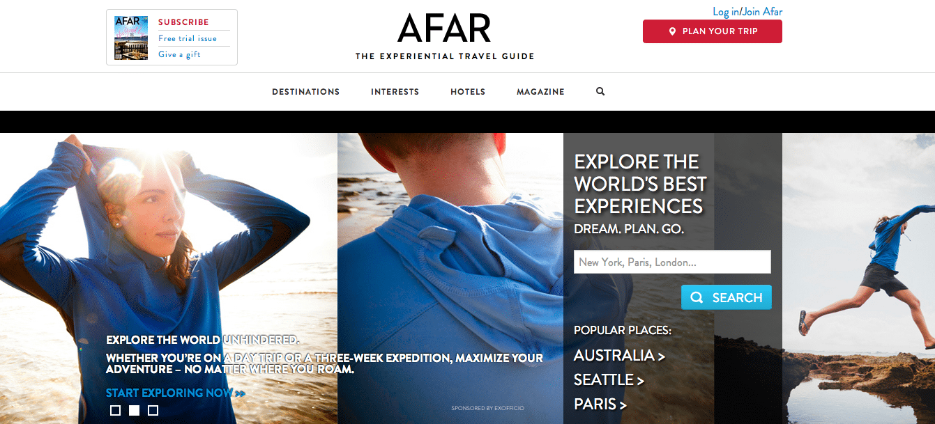 AFAR has quickly claimed its stake as the experiential travel media company.