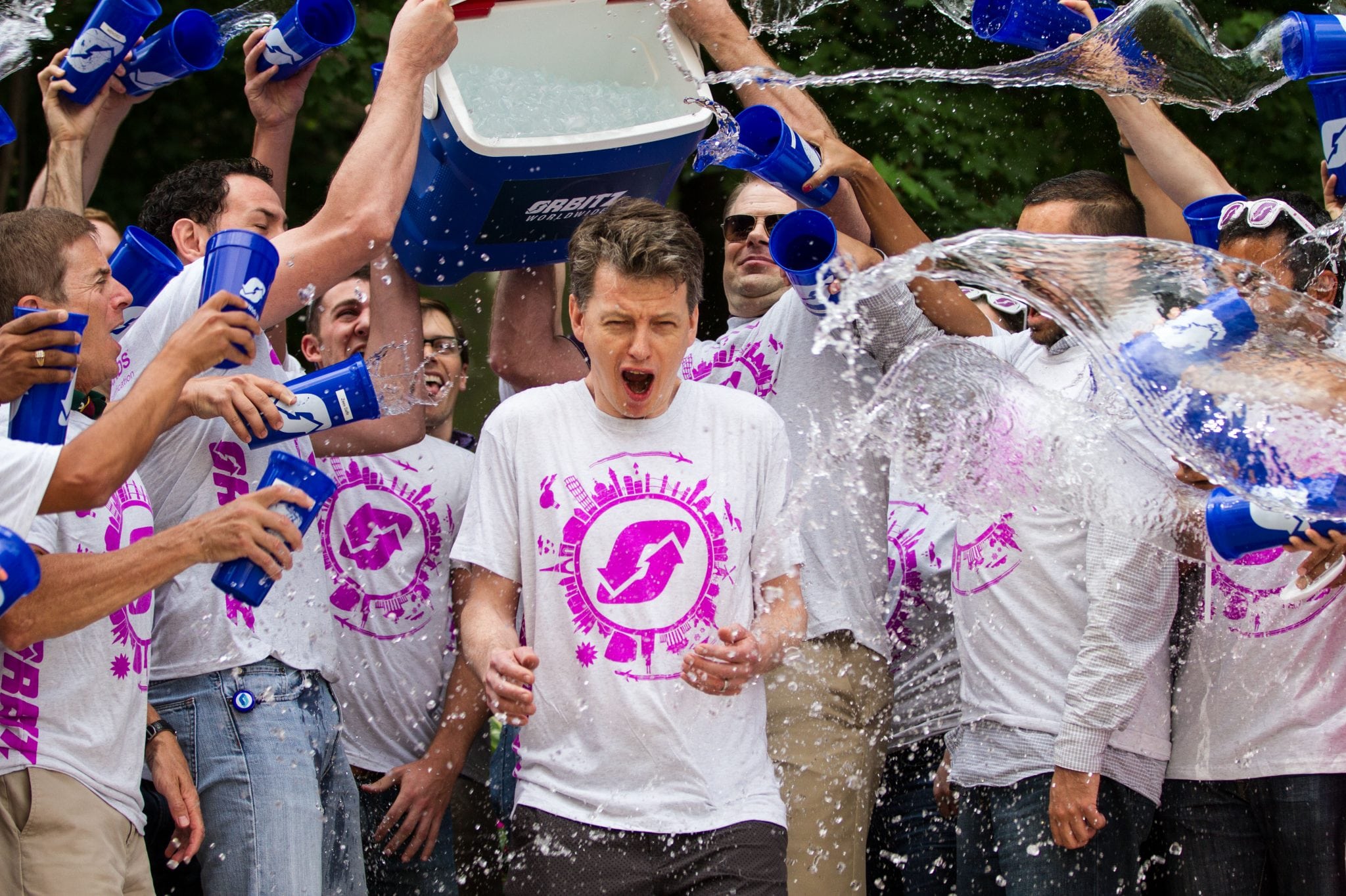 Orbitz CEO Barney Harford takes the ALS Ice Bucket Challenge.