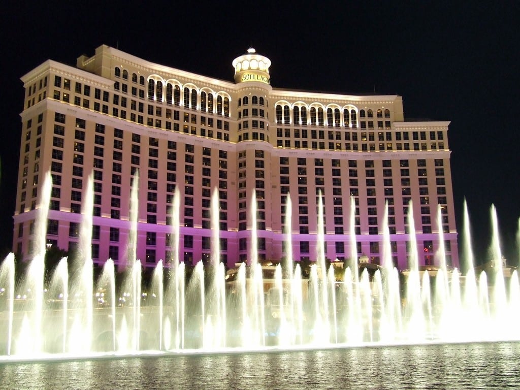 Fountain show at Bellagio, Las Vegas.