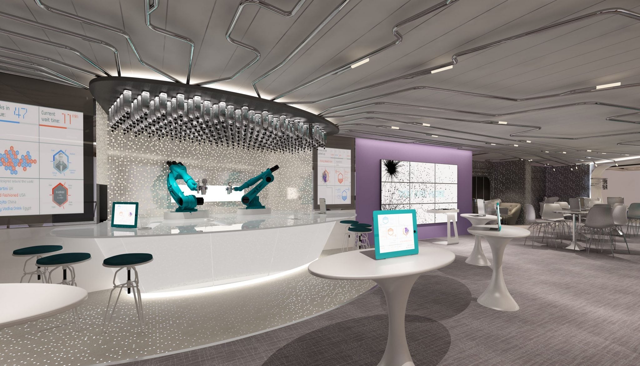 The Bionic Bar on Royal Caribbean's Quantum of the Seas will feature a robot bartender. 