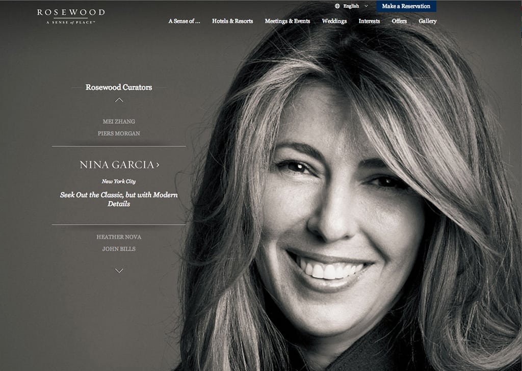 Fashion icon Nina Garcia is a Rosewood Curator for New York City. 