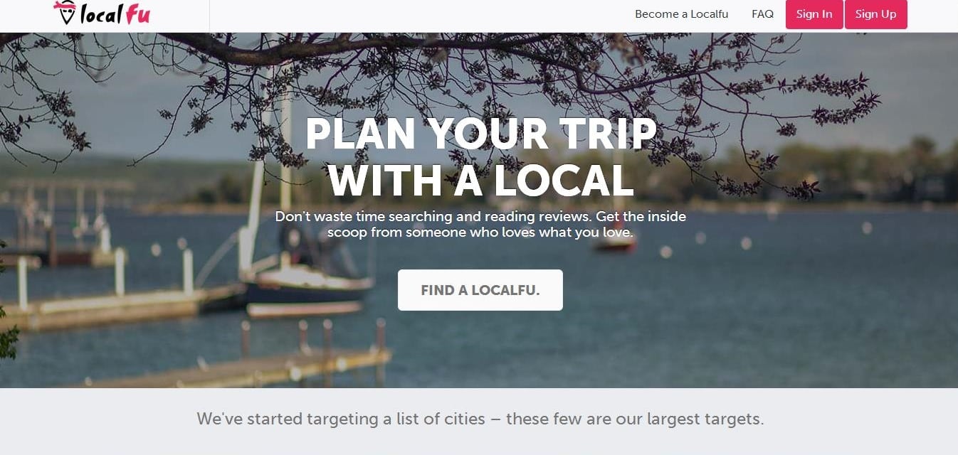 Localfu lets you plan your trip with locals.
